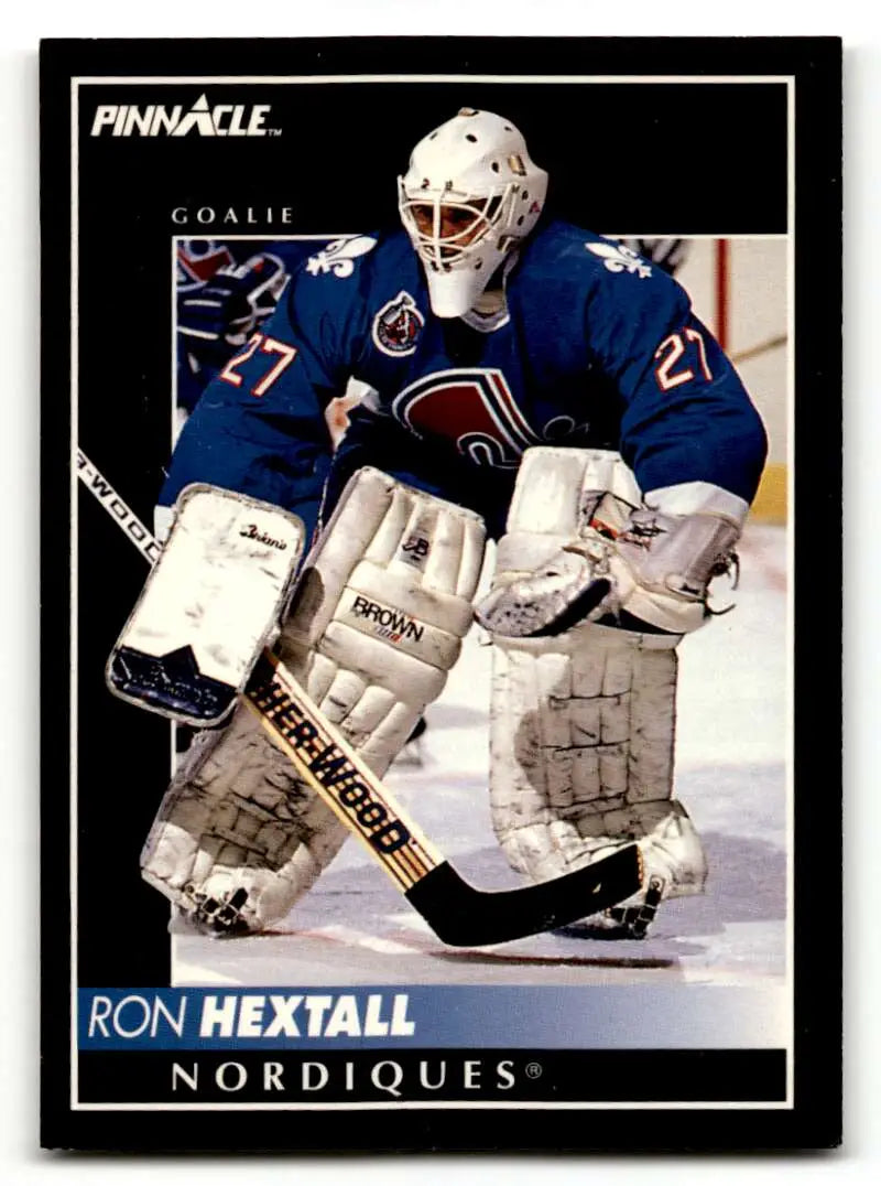 1992 Pinnacle #340 Ron Hextall Quebec Nordiques Hockey Cards EX/NM ID:55551