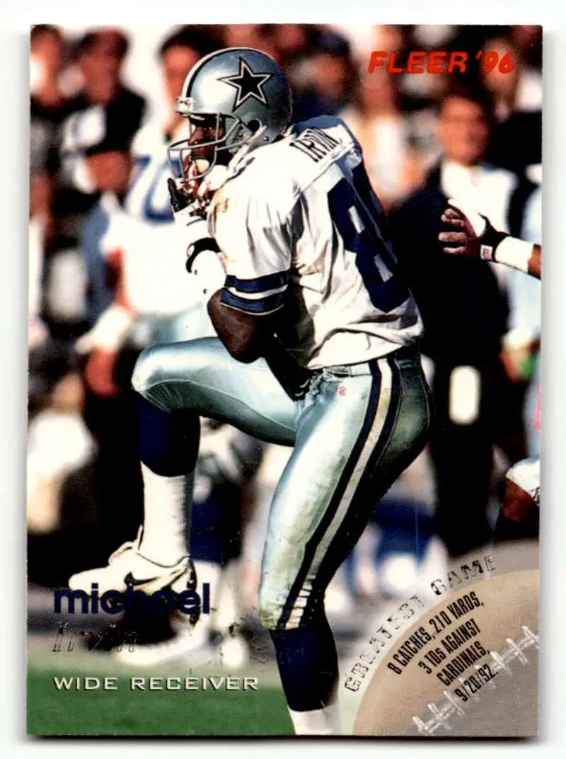 1996 Fleer #33 Michael Irvin Dallas Cowboys Football Cards NM Near M ID:55567