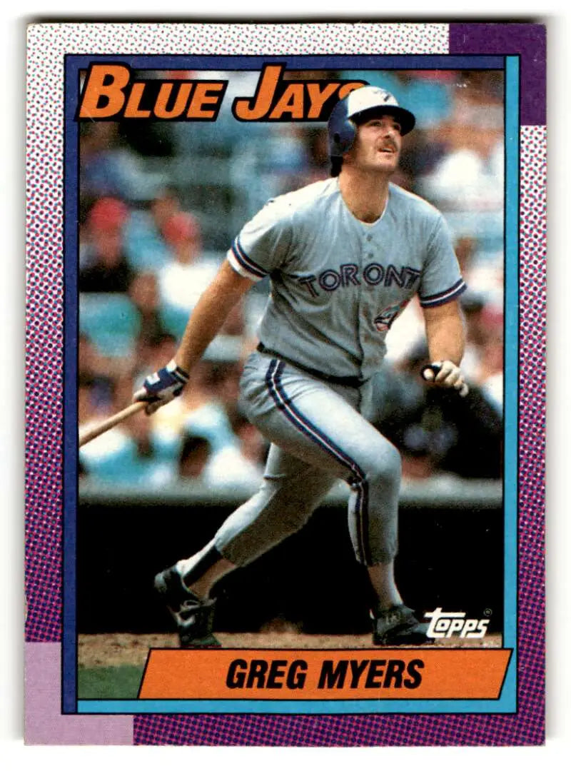1990 Topps #438 Greg Myers Toronto Blue Jays Baseball Cards EX/NM ID:55634
