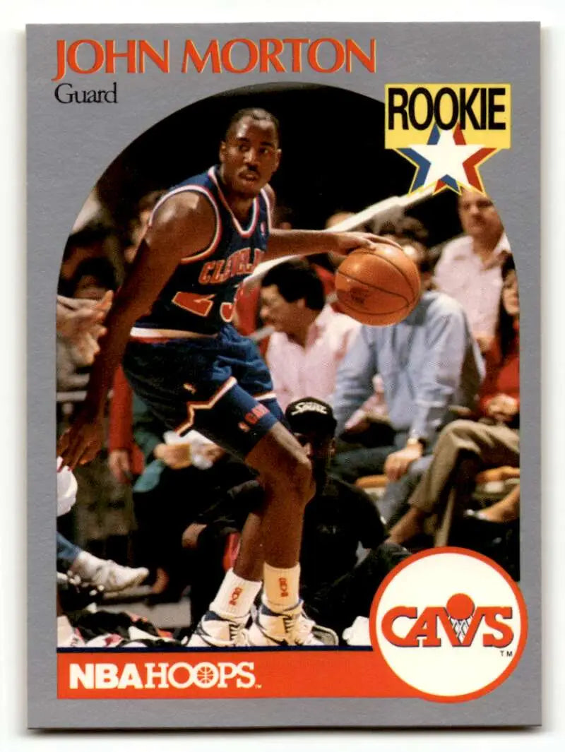 1990 Hoops #77 John Morton Cleveland Cavaliers Basketball Cards NM N ID:55677