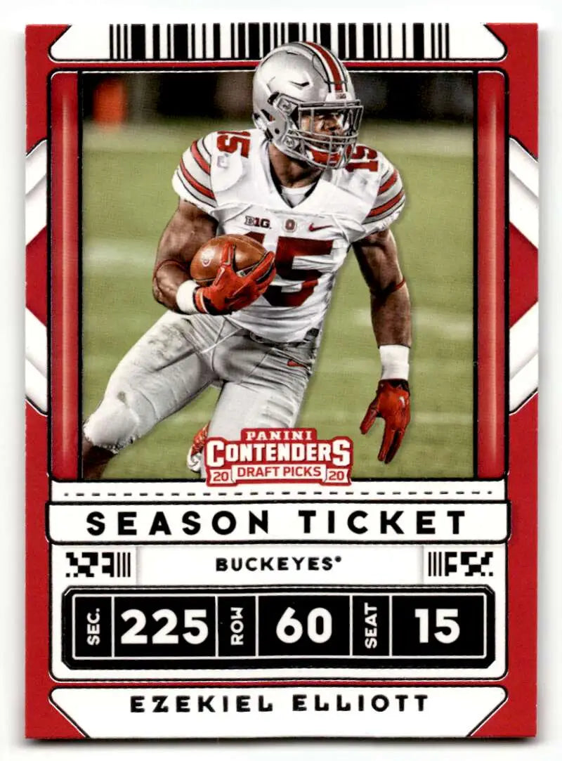 2020 Panini Contenders Draft Picks #Ezekiel Elliott Ohio State Bucke ID:55954