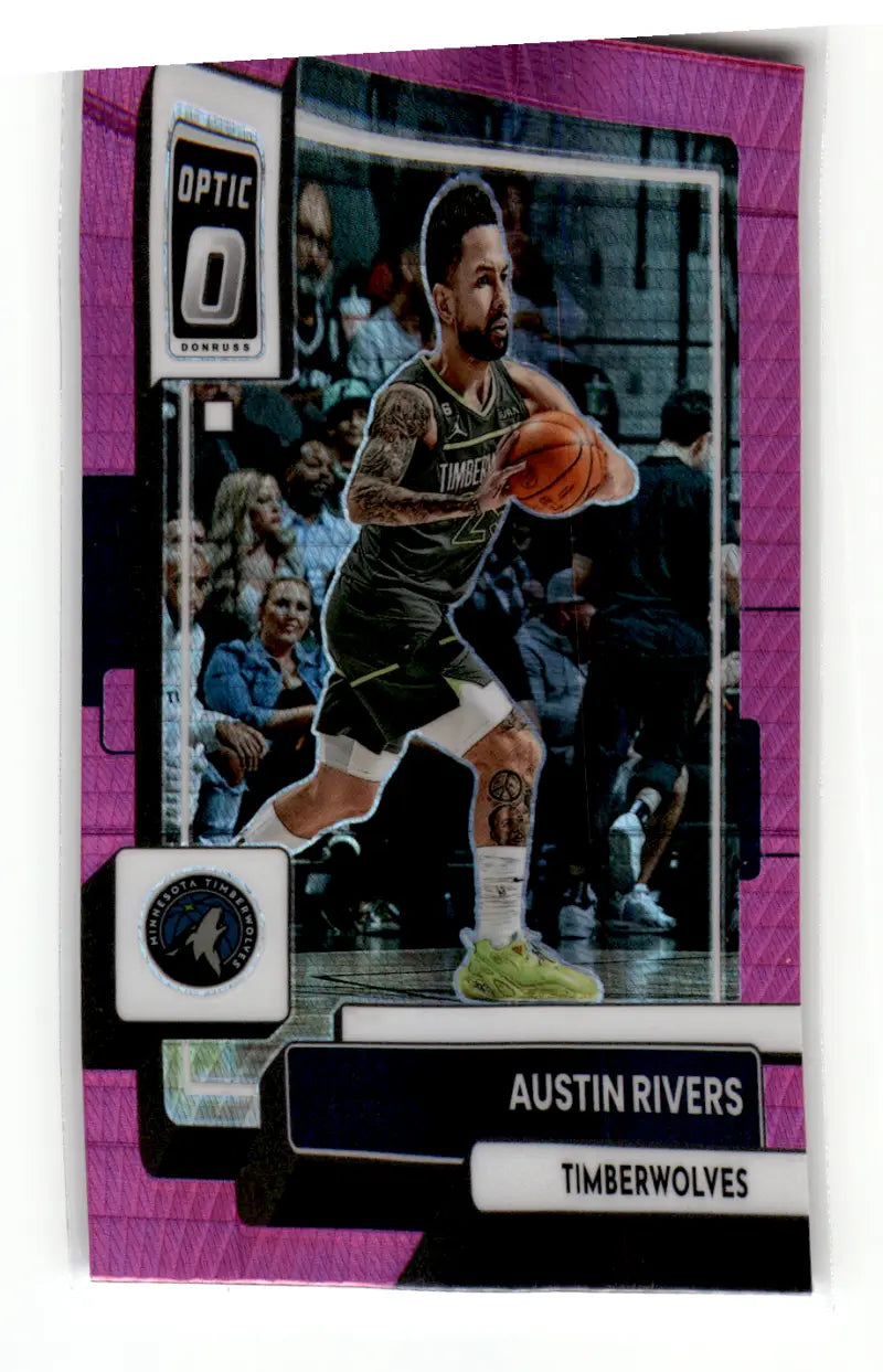2022-23 Donruss Optic Hyper Pink #61 Austin Rivers NM-MT Timberwolves ID:55971