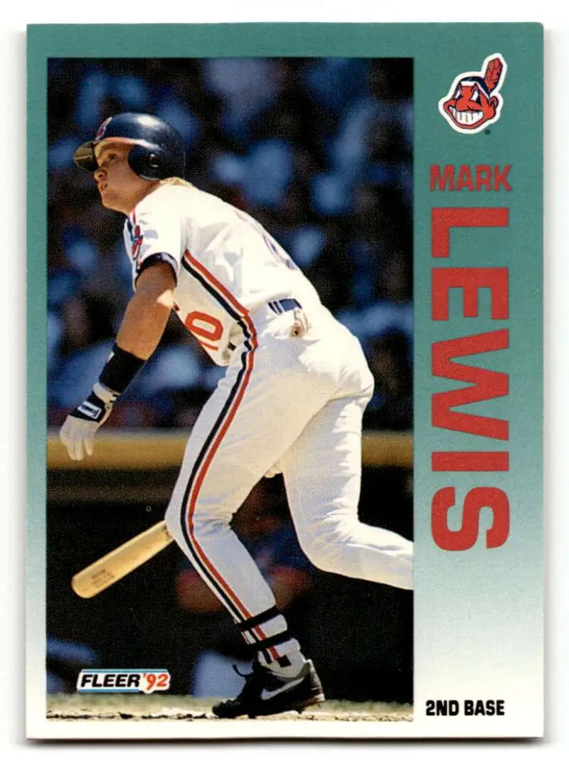 1992 Fleer #116 Mark Lewis Cleveland Indians Baseball Cards EX/NM ID:56108