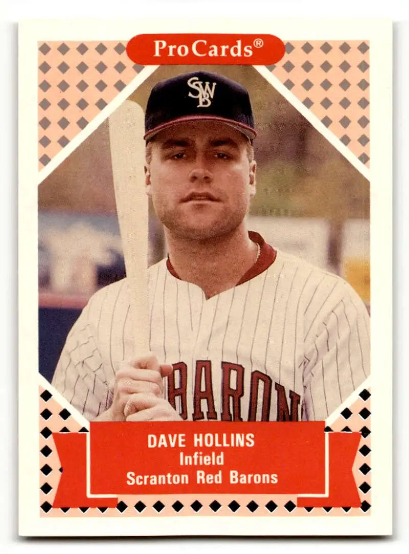 1991 ProCards Tomorrow’s Heroes #296 Dave Hollins Scranton/Wilkes-Ba ID:56171