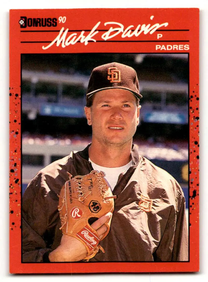 1990 Donruss #302 Mark Davis San Diego Padres Baseball Cards EX/NM ID:56188