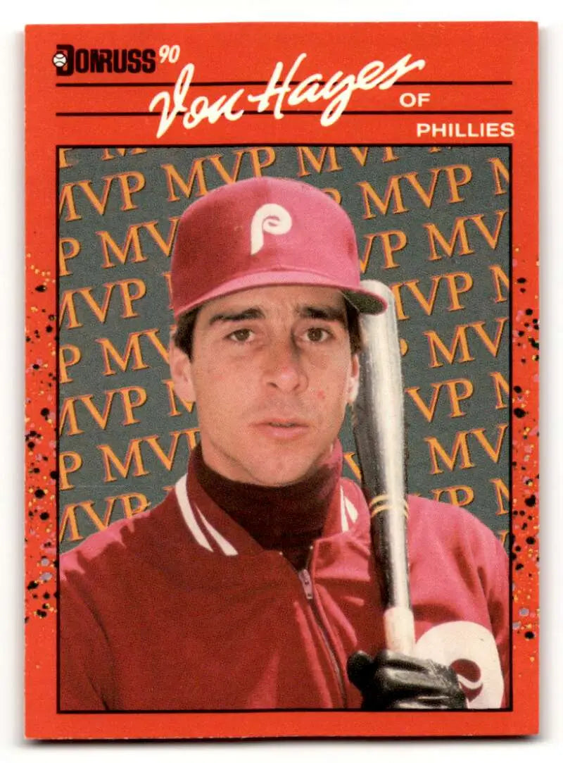1990 Donruss #BC-25 Von Hayes Philadelphia Phillies Baseball Cards E ID:56207