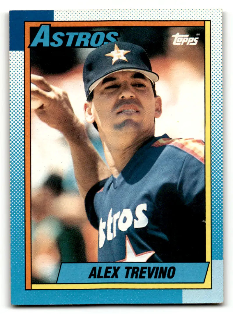 1990 Topps #342 Alex Trevino EX/NM Astros ID:56542