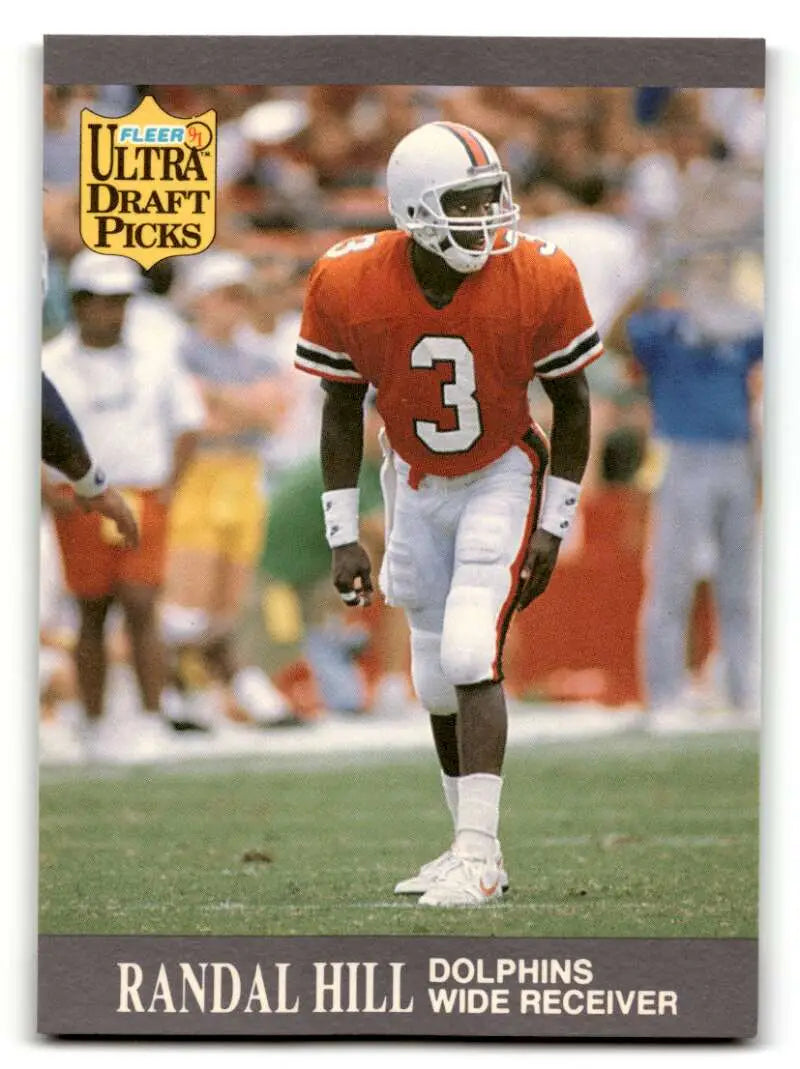 1991 Ultra #286 Randal Hill Miami Dolphins Football Cards NM Near Mi ID:56567
