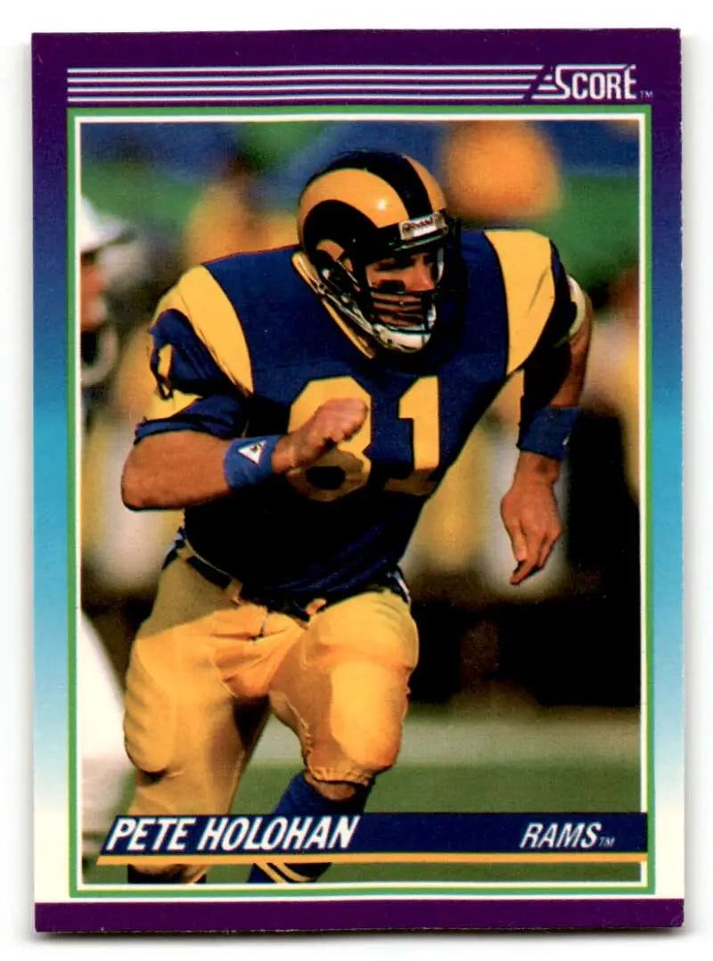 1990 Score #179 Pete Holohan Los Angeles Rams Football Cards EX/NM ID:57428