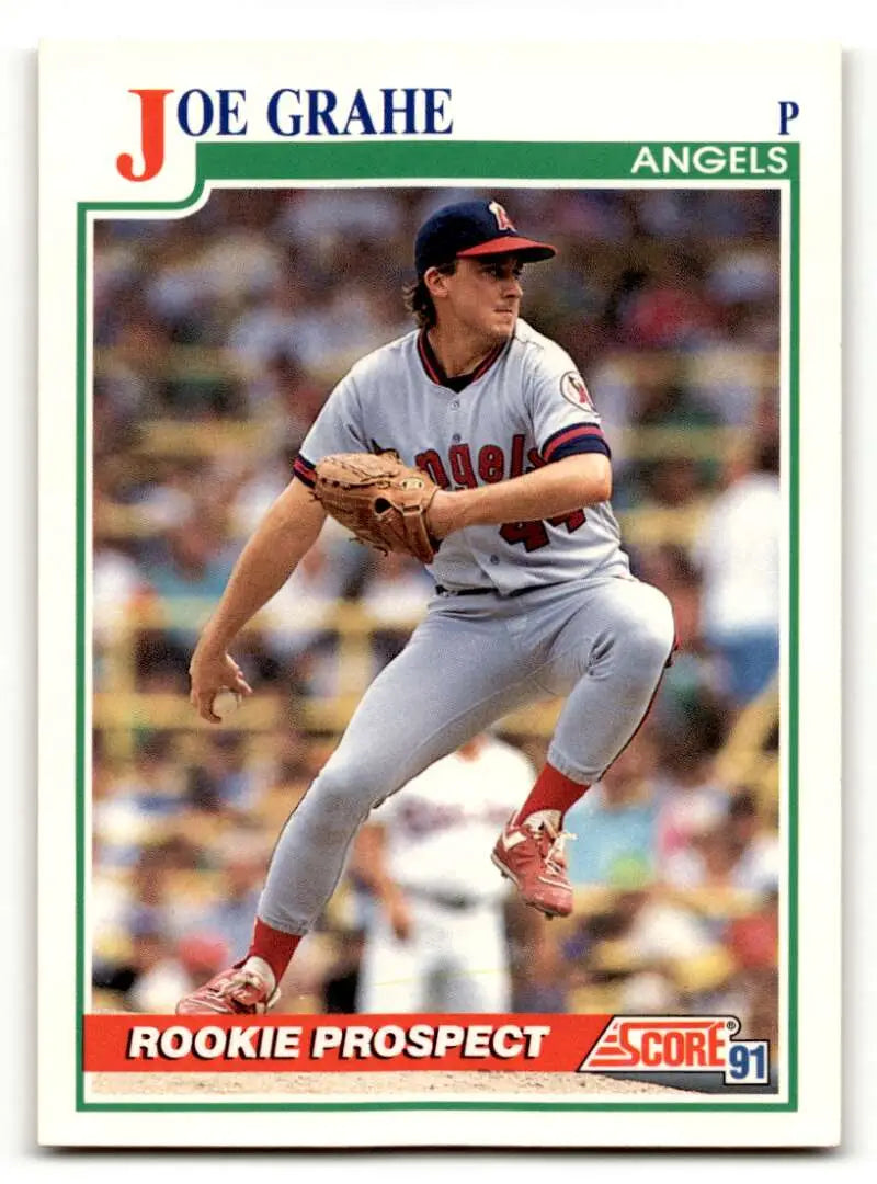 1991 Score #367 Joe Grahe California Angels Baseball Cards EX/NM ID:57509
