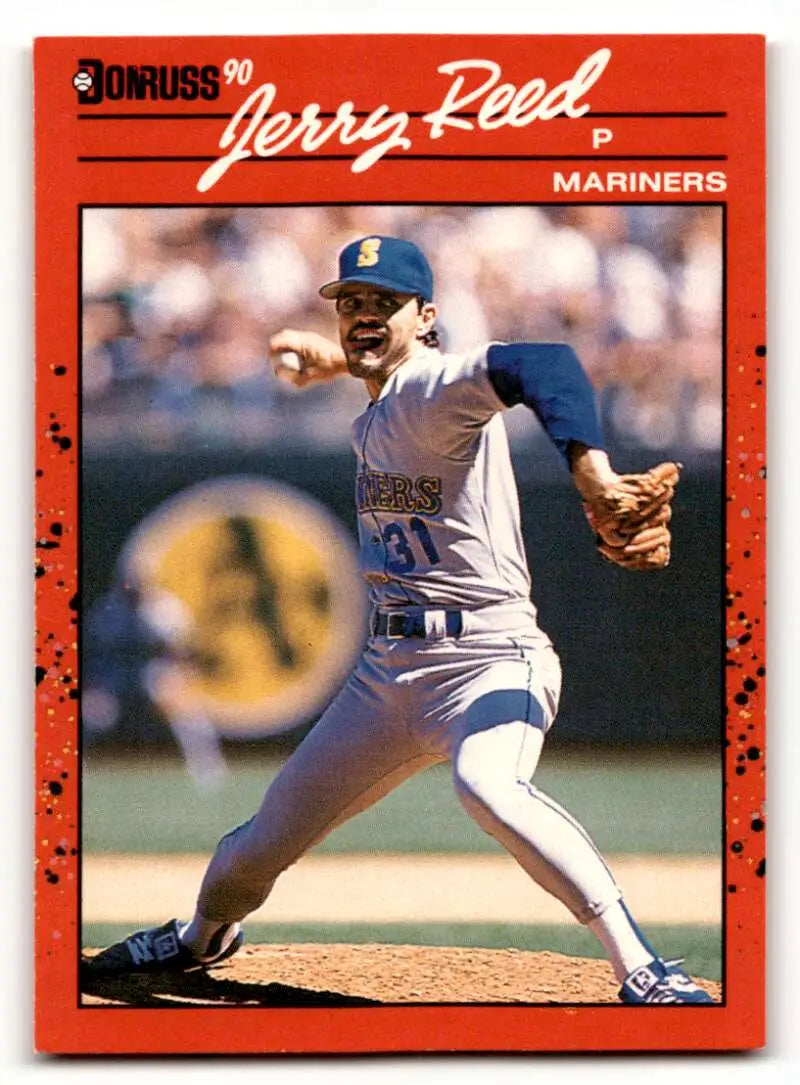 1990 Donruss #614 Jerry Reed Seattle Mariners Baseball Cards EX/NM ID:57538
