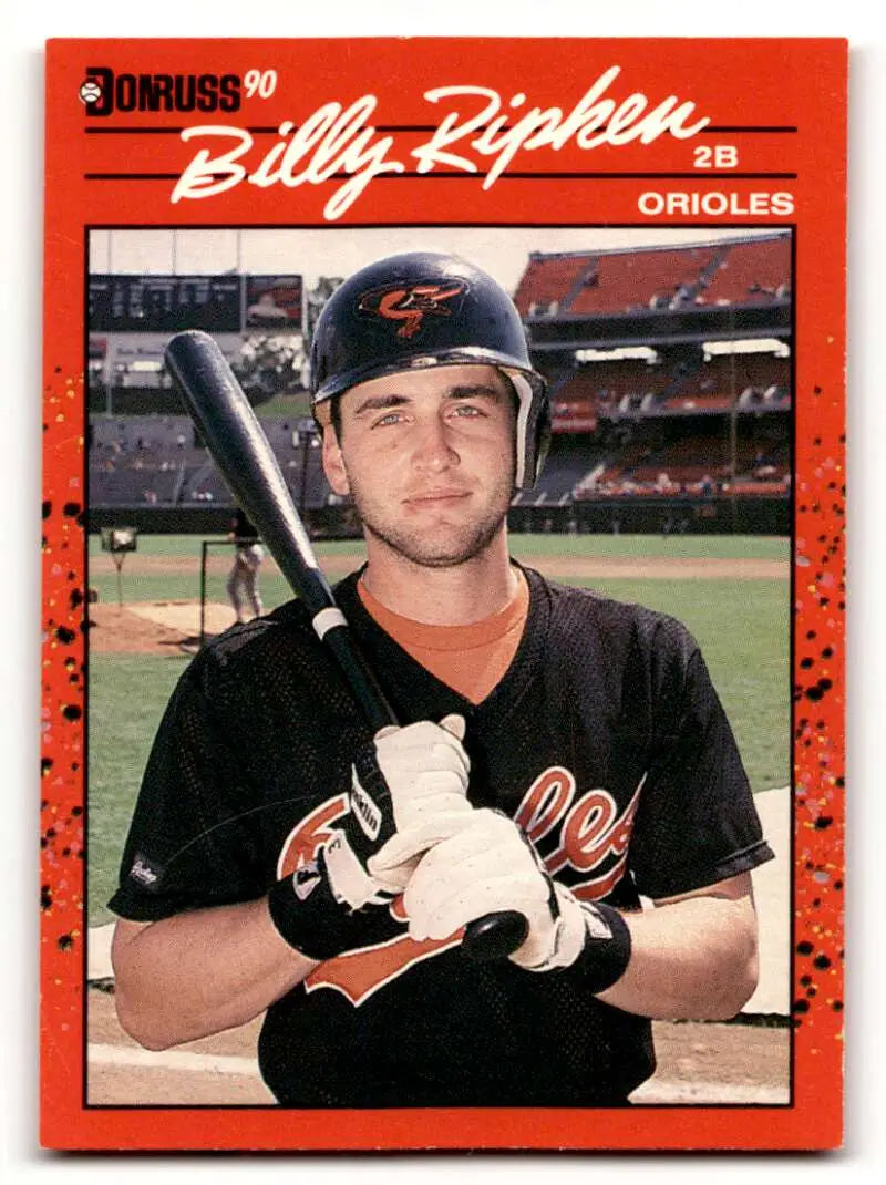 1990 Donruss #164 Billy Ripken Baltimore Orioles Baseball Cards EX/N ID:57577