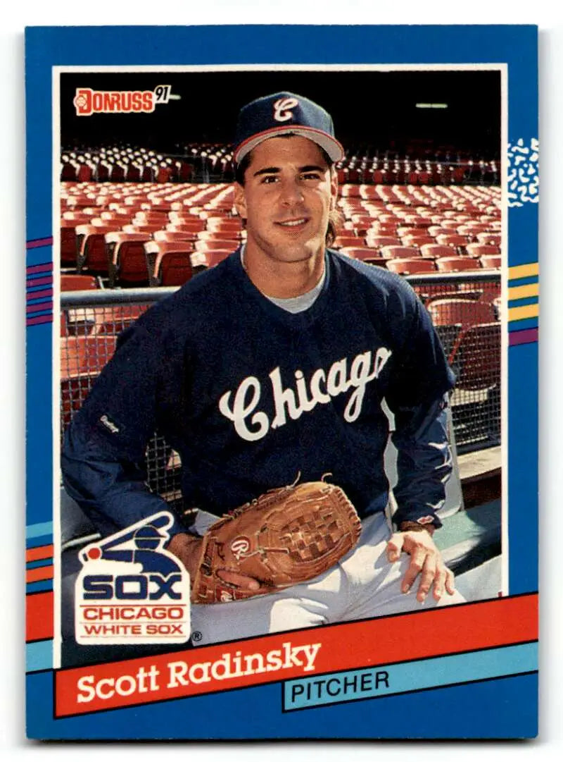 1991 Donruss #332 Scott Radinsky Chicago White Sox Baseball Cards EX ID:57653