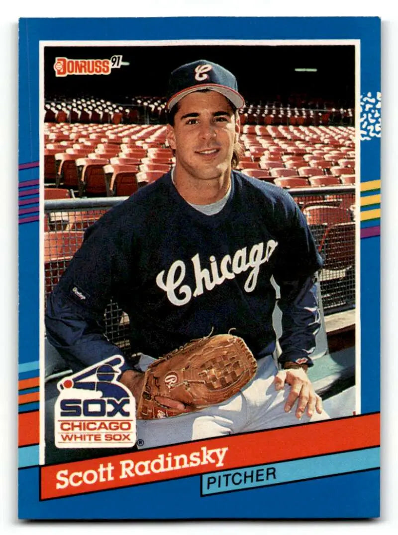 1991 Donruss #332 Scott Radinsky Chicago White Sox Baseball Cards EX ID:57661