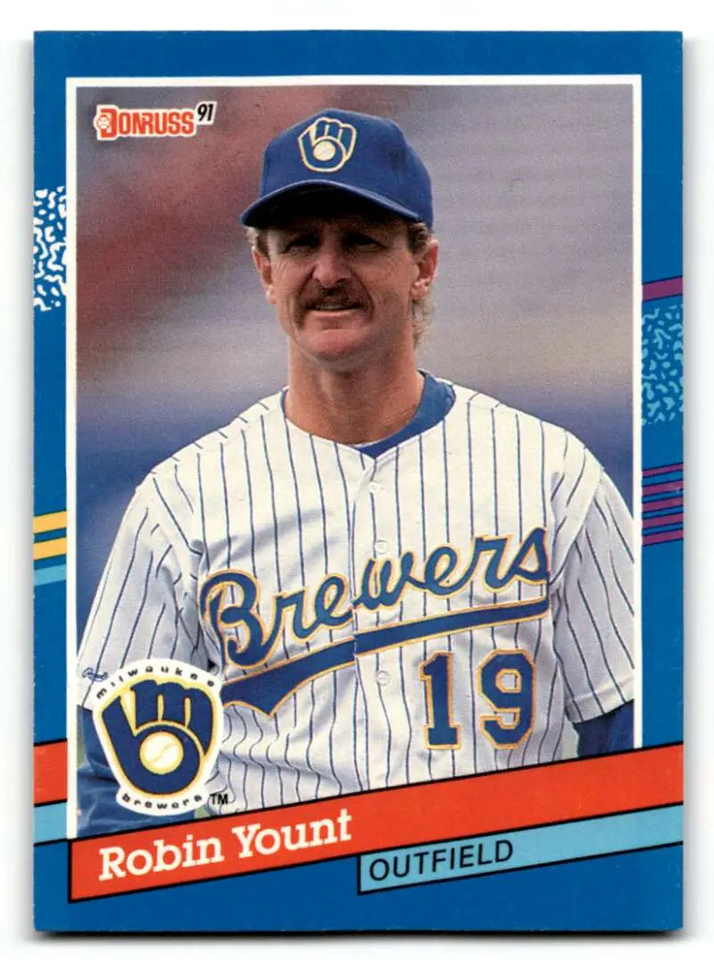 1991 Donruss #272 Robin Yount Milwaukee Brewers Baseball Cards EX/NM ID:57717