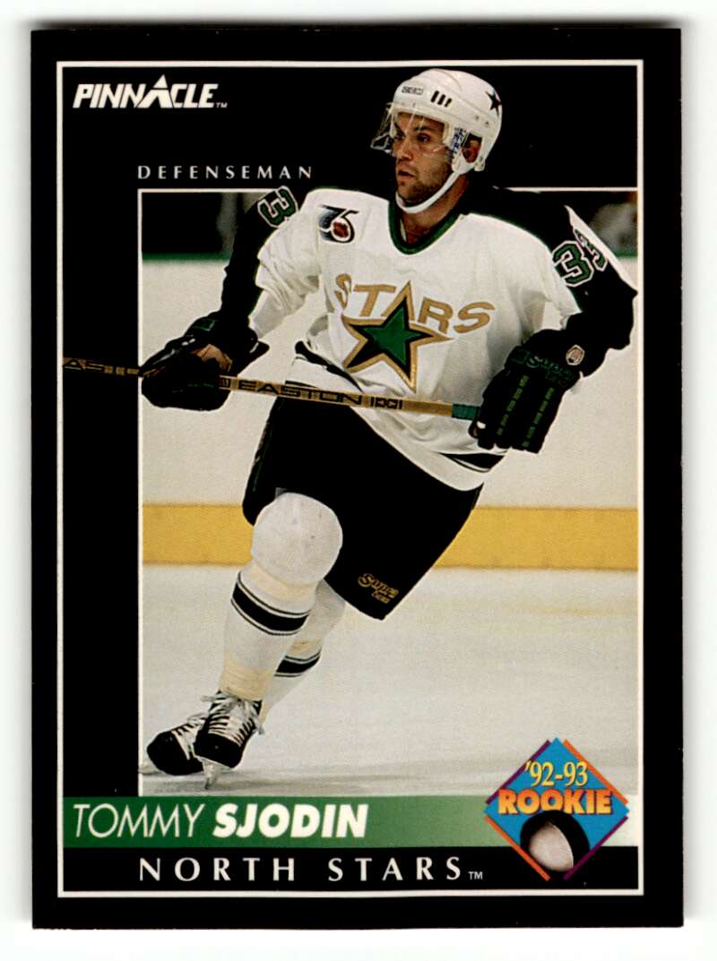 1992 Pinnacle #401 Tommy Sjodin Dallas Stars Hockey Cards EX/NM ID:57761