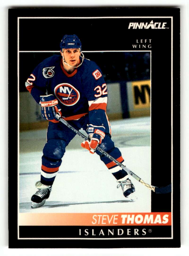 1992 Pinnacle #128 Steve Thomas Islanders Hockey Cards EX/NM ID:57773