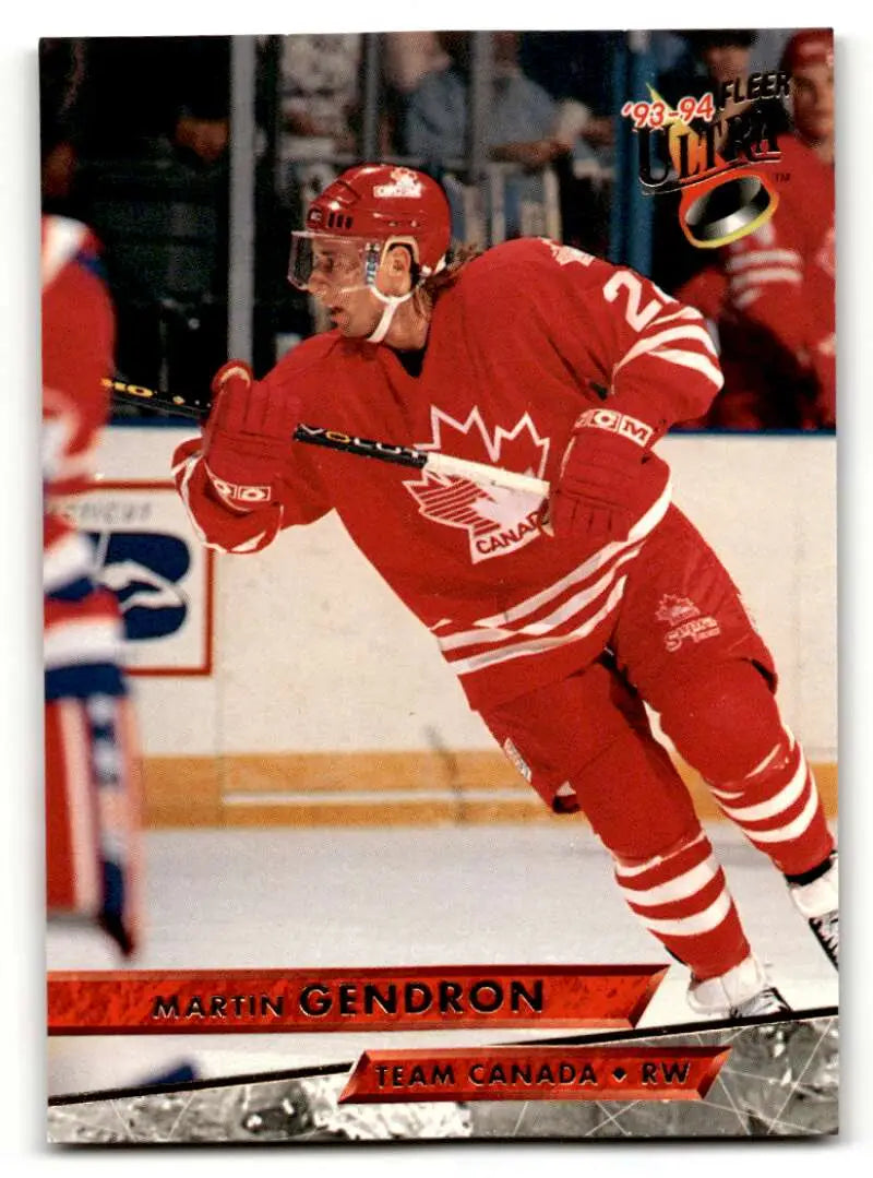 1993 Ultra #460 Martin Gendron Canada Hockey Cards EX/NM ID:57789