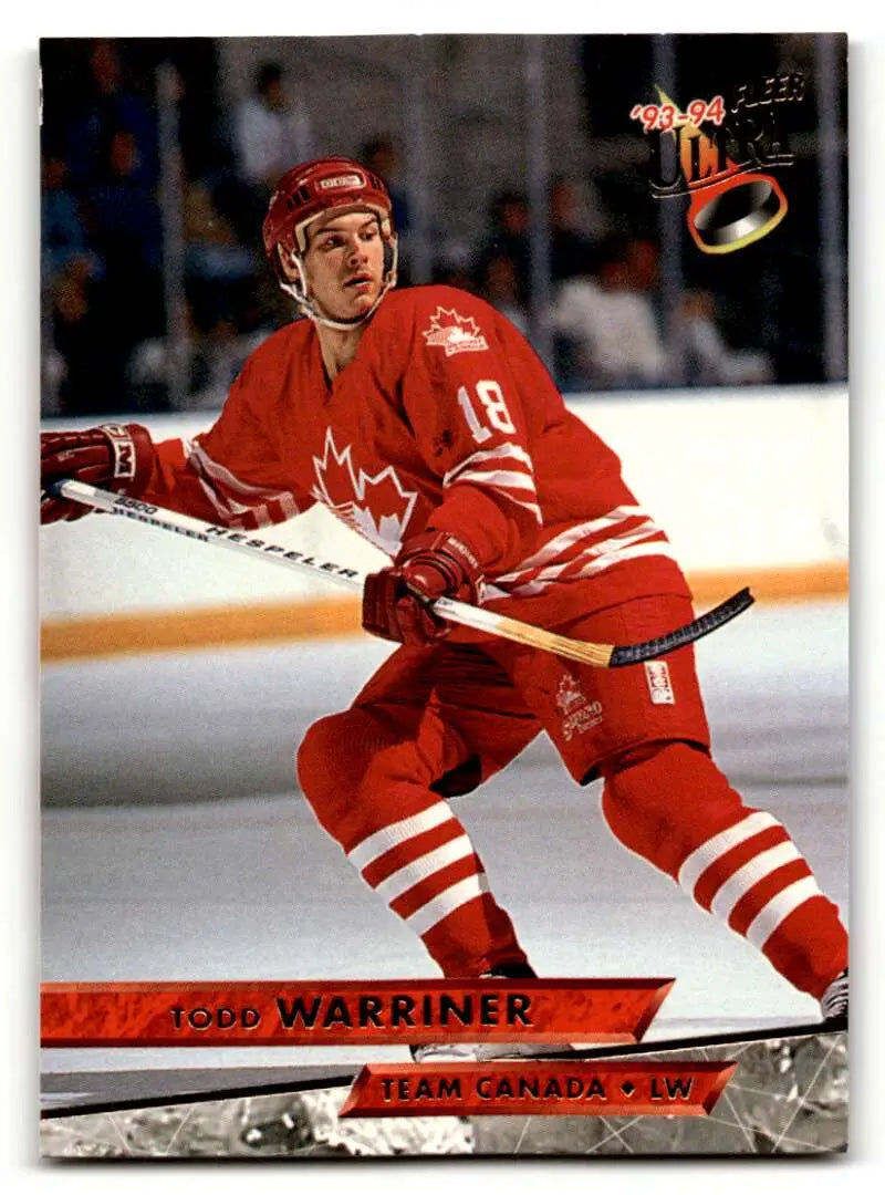 1993 Ultra #476 Todd Warriner Canada Hockey Cards EX/NM ID:57794