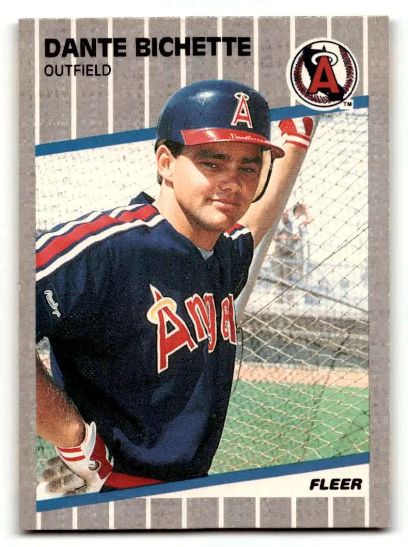 1989 Fleer #468 Dante Bichette California Angels Baseball Cards EX/N ID:58299