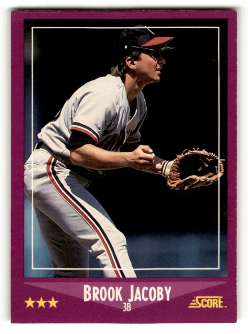 1988 Score #39 Brook Jacoby Cleveland Indians Baseball Cards EX/NM ID:58329