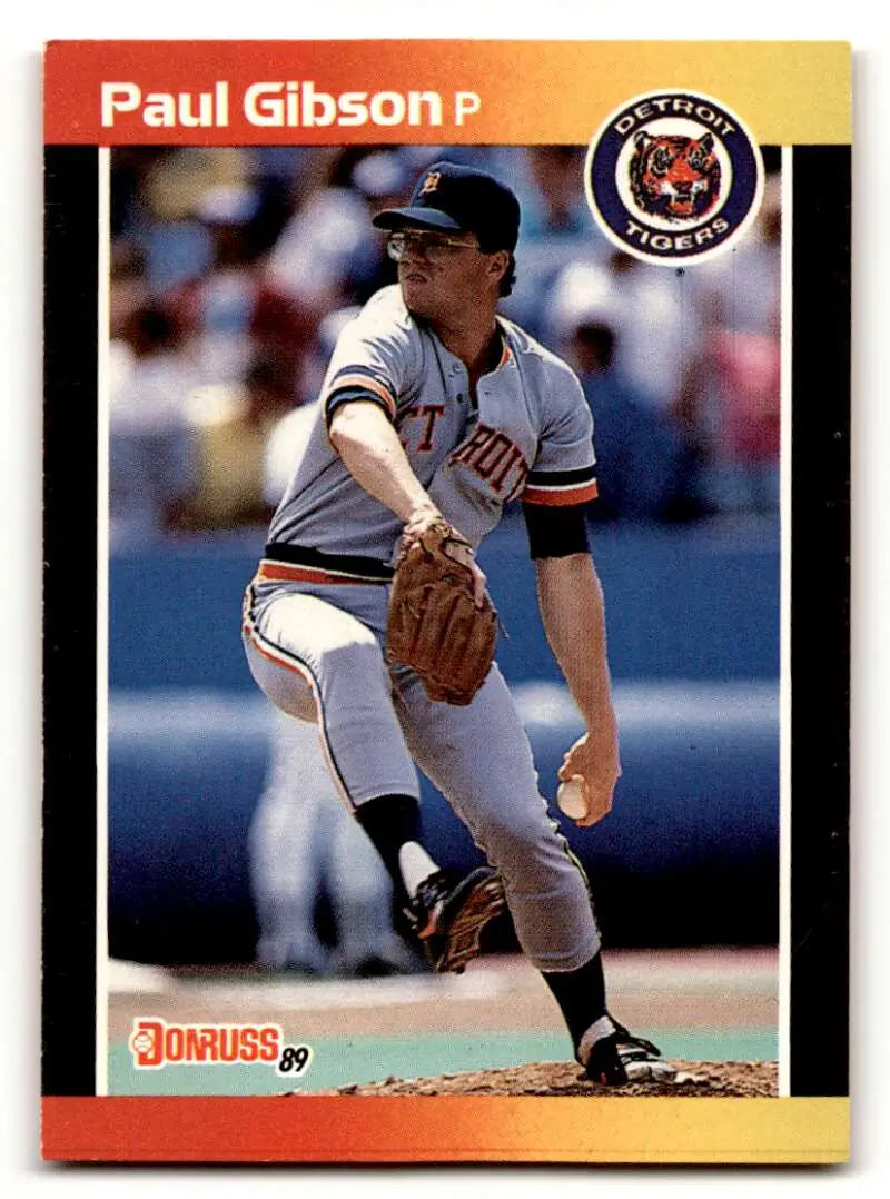 1989 Donruss #445 Paul Gibson Detroit Tigers Baseball Cards EX/NM ID:58487