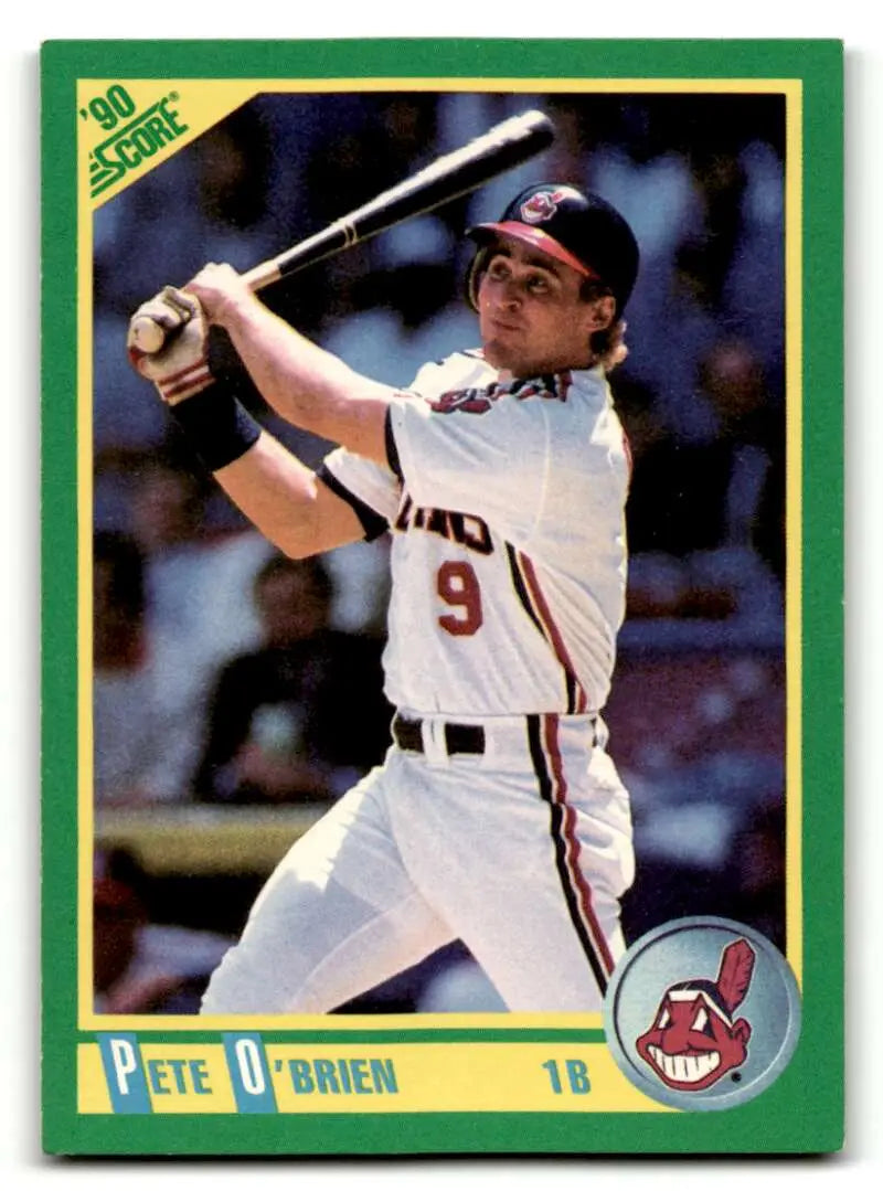1990 Score #175 Pete O’Brien Cleveland Indians Baseball Cards EX/NM ID:58551
