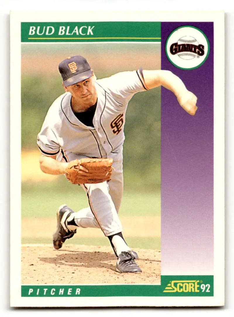 1992 Score #358 Bud Black San Francisco Giants Baseball Cards EX/NM ID:58566