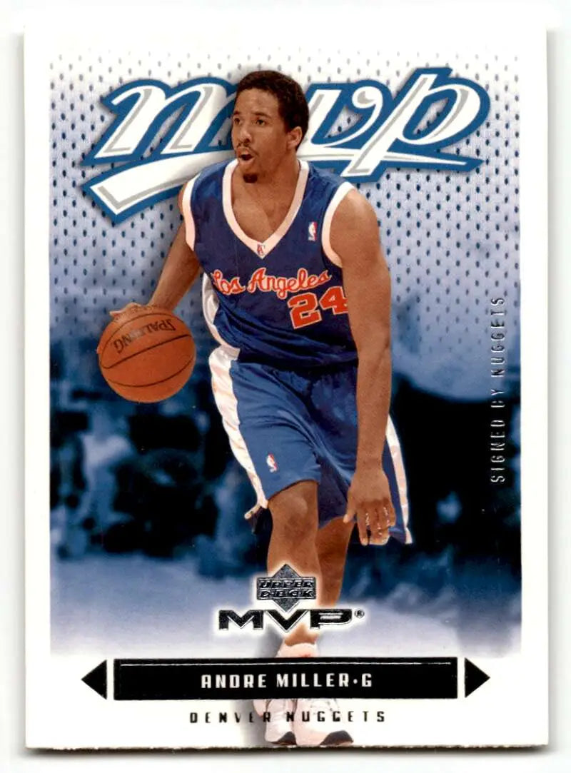 2003 Upper Deck MVP #66 Andre Miller Denver Nuggets Basketball Cards ID:58812