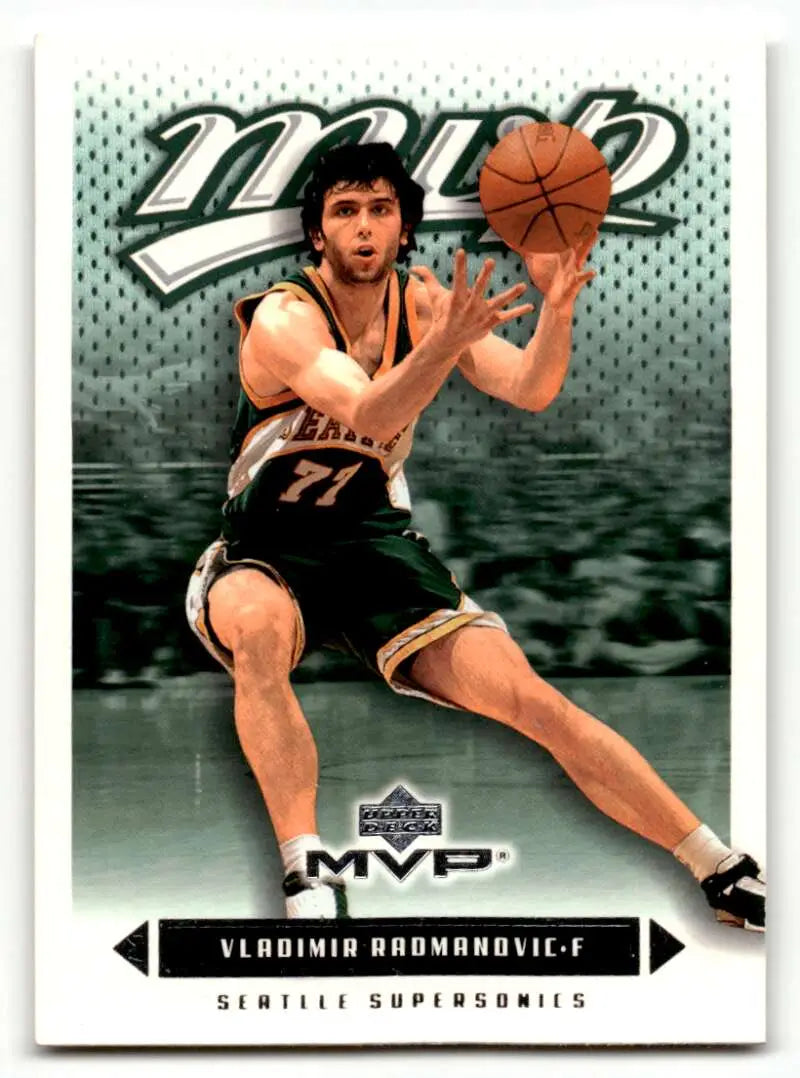 2003 Upper Deck MVP #174 Vladimir Radmanovic Seattle SuperSonics Bas ID:58817