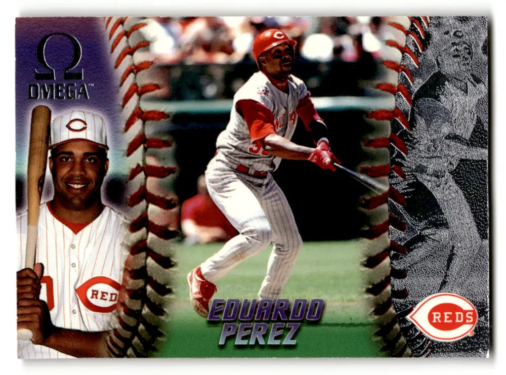 1998 Pacific Omega #66 Eduardo Perez NM Near Mint Reds ID:58843