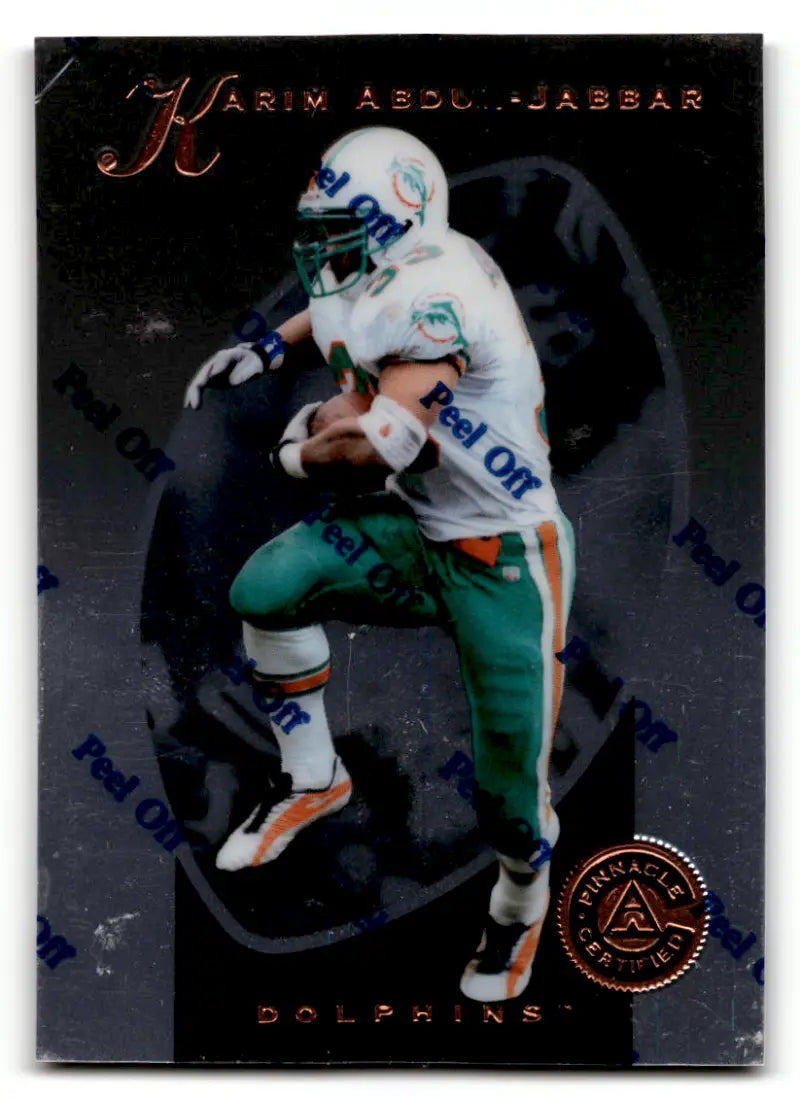 1997 Pinnacle Certified #39 Karim Abdul-Jabbar EX/NM Dolphins ID:59207