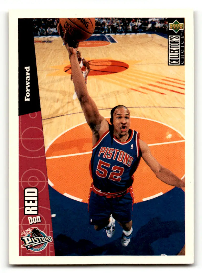 1996-97 Collector’s Choice #51 Don Reid NM Near Mint Pistons ID:59421