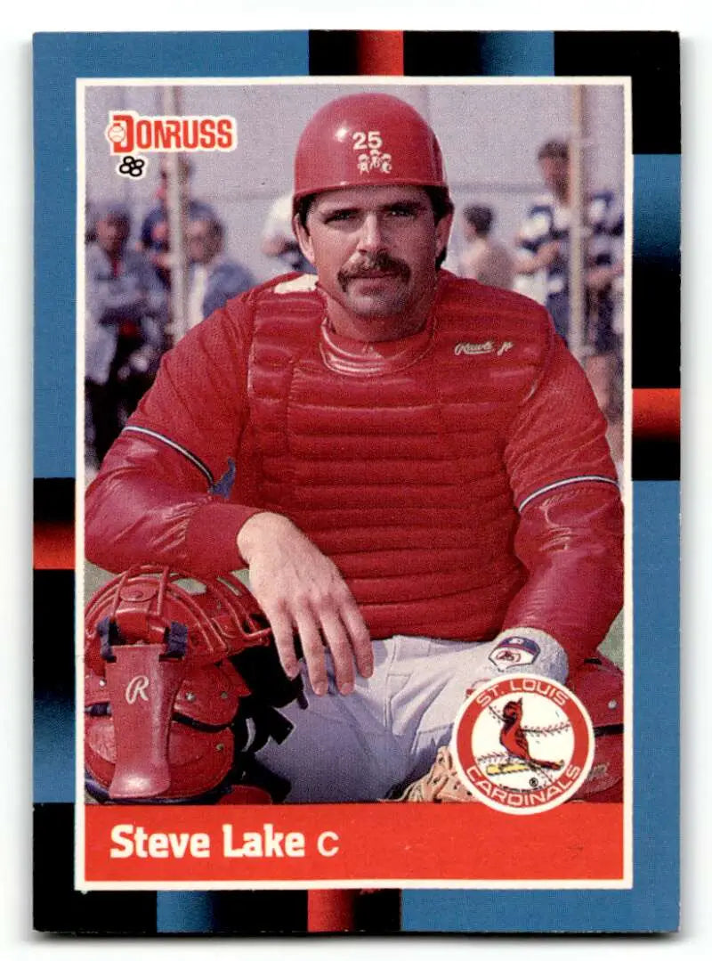 1988 Donruss #510 Steve Lake St. Louis Cardinals Baseball Cards EX/N ID:59493