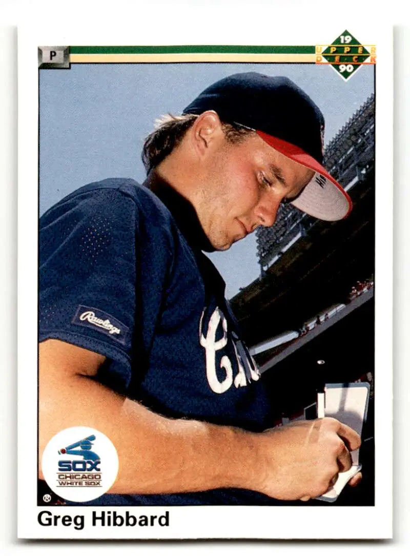 1990 Upper Deck #543 Greg Hibbard Chicago White Sox Baseball Cards E ID:59512