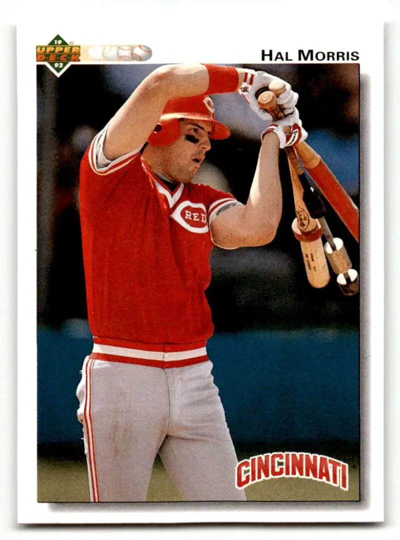 1992 Upper Deck #121 Hal Morris Cincinnati Reds Baseball Cards EX/NM ID:59522