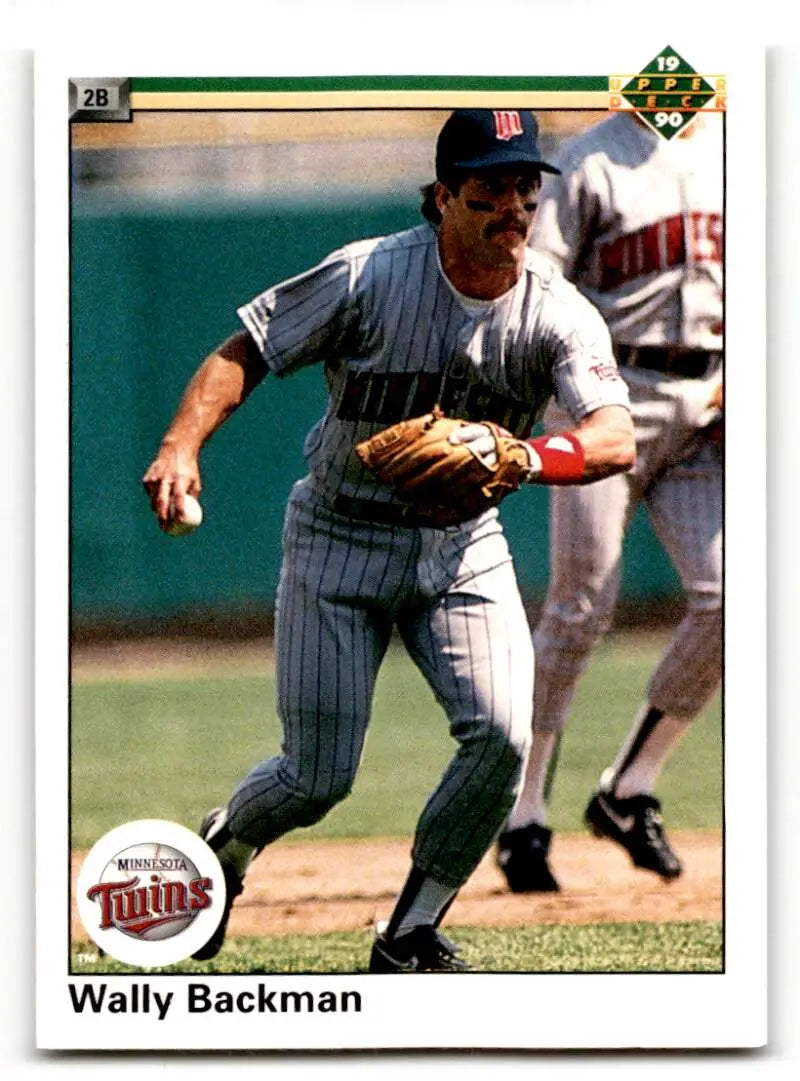 1990 Upper Deck #158 Wally Backman Minnesota Twins Baseball Cards EX ID:59528