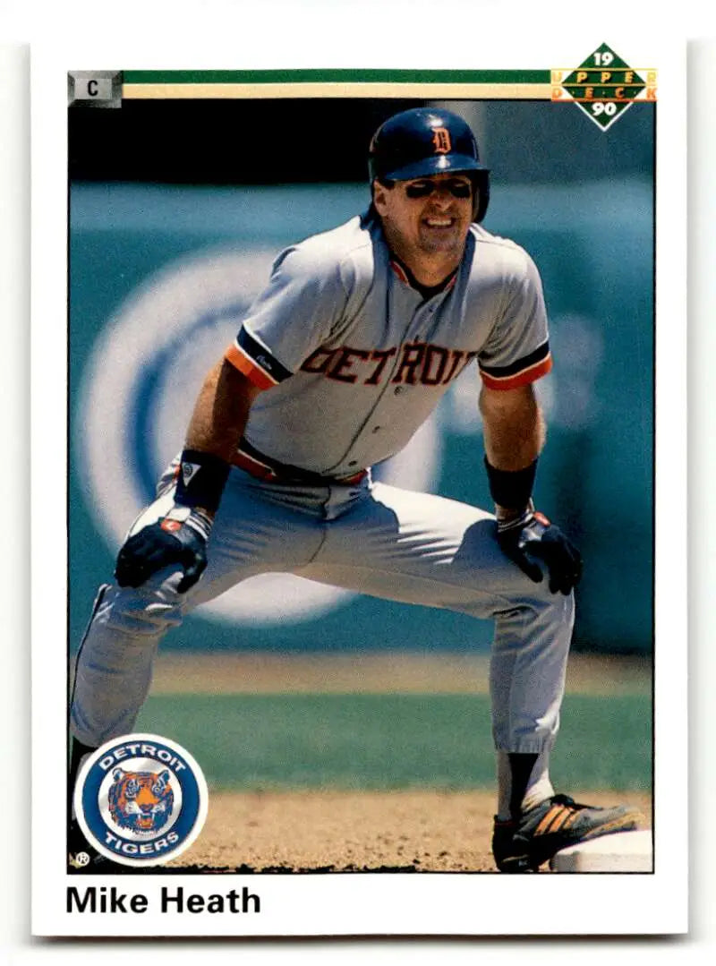 1990 Upper Deck #306 Mike Heath Detroit Tigers Baseball Cards EX/NM ID:59531