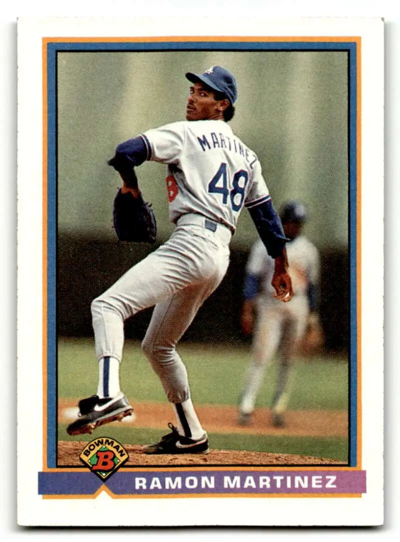 1991 Bowman #610 Ramon Martinez Los Angeles Dodgers Baseball Cards E ID:59533