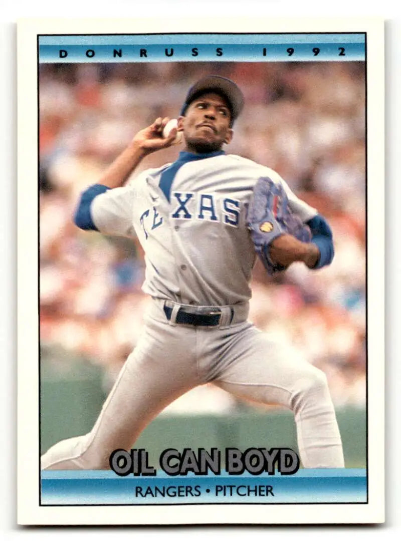 1992 Donruss #447 Oil Can Boyd Texas Rangers Baseball Cards EX/NM ID:59570