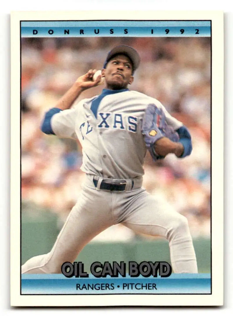 1992 Donruss #447 Oil Can Boyd Texas Rangers Baseball Cards EX/NM ID:59571