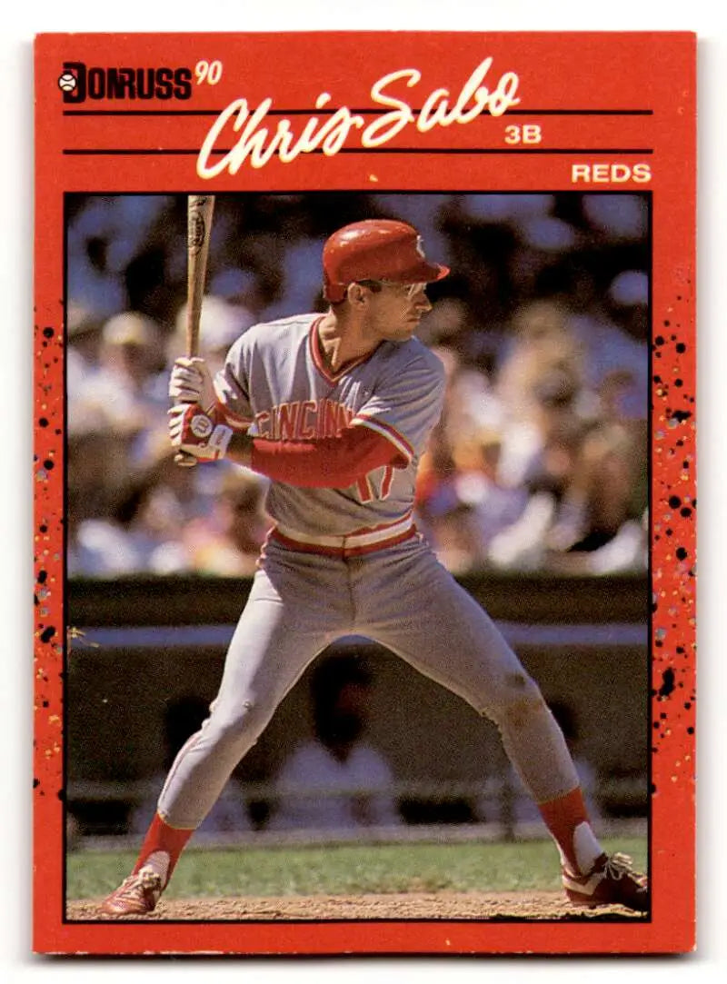 1990 Donruss #242 Chris Sabo Cincinnati Reds Baseball Cards EX/NM ID:59574
