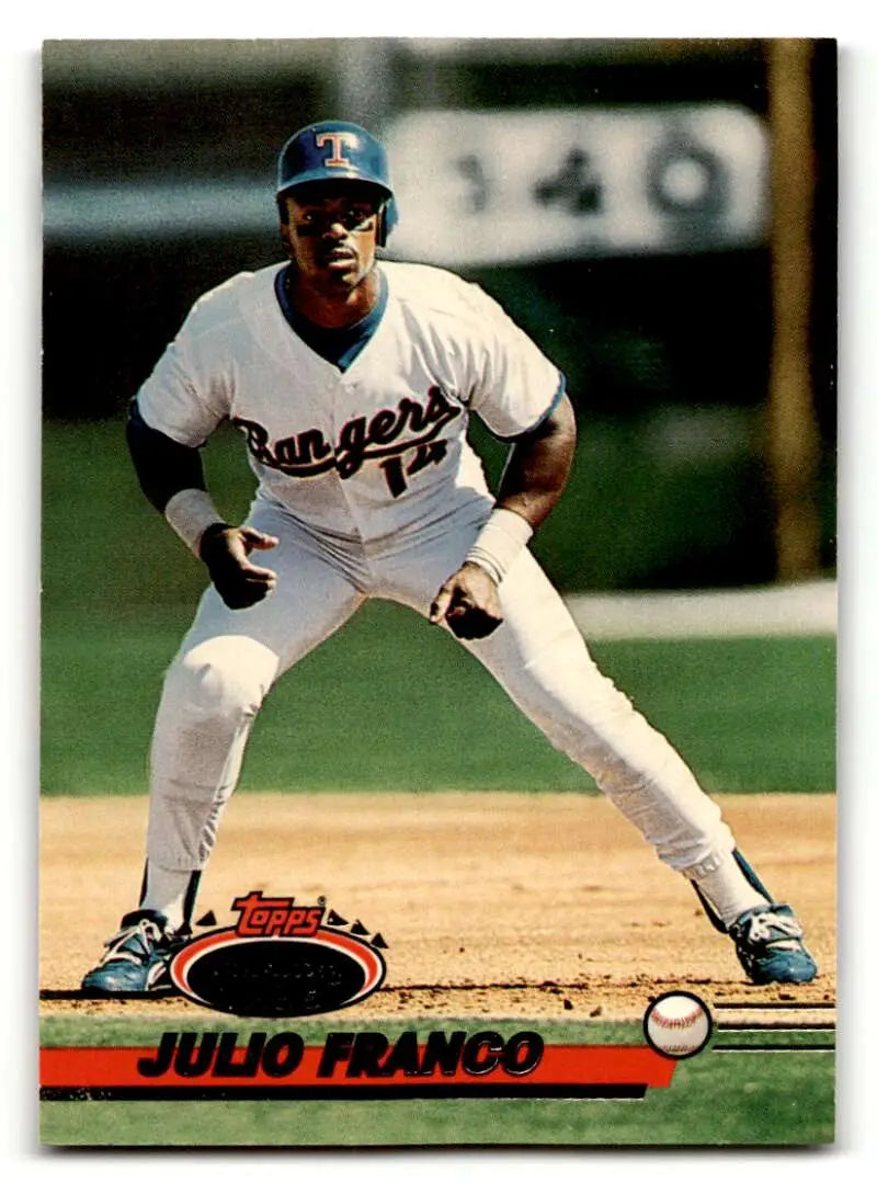 1993 Stadium Club #651 Julio Franco Texas Rangers Baseball Cards EX/ ID:59642