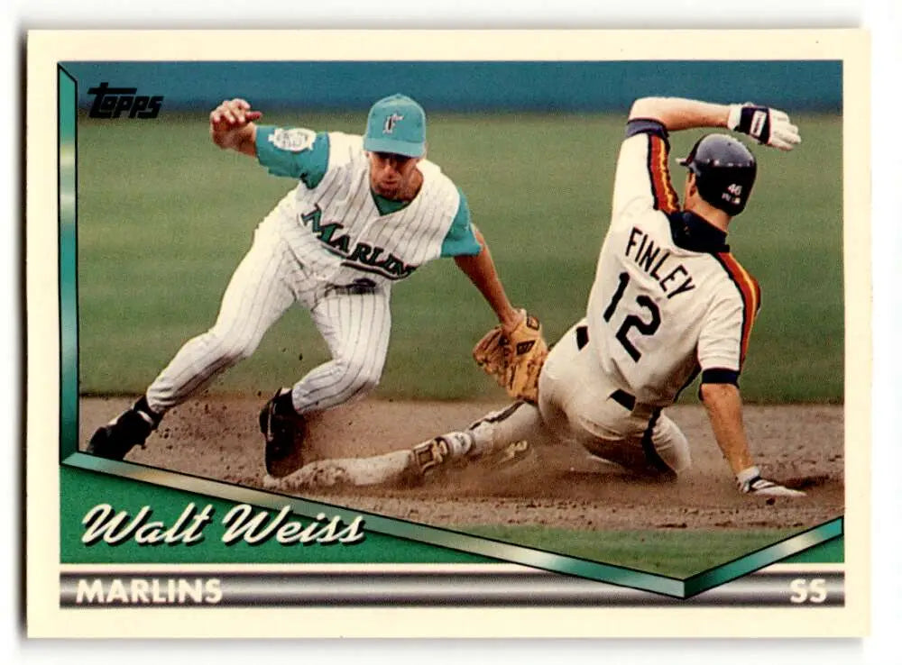 1994 Topps #256 Walt Weiss Florida Marlins Baseball Cards EX/NM ID:59689