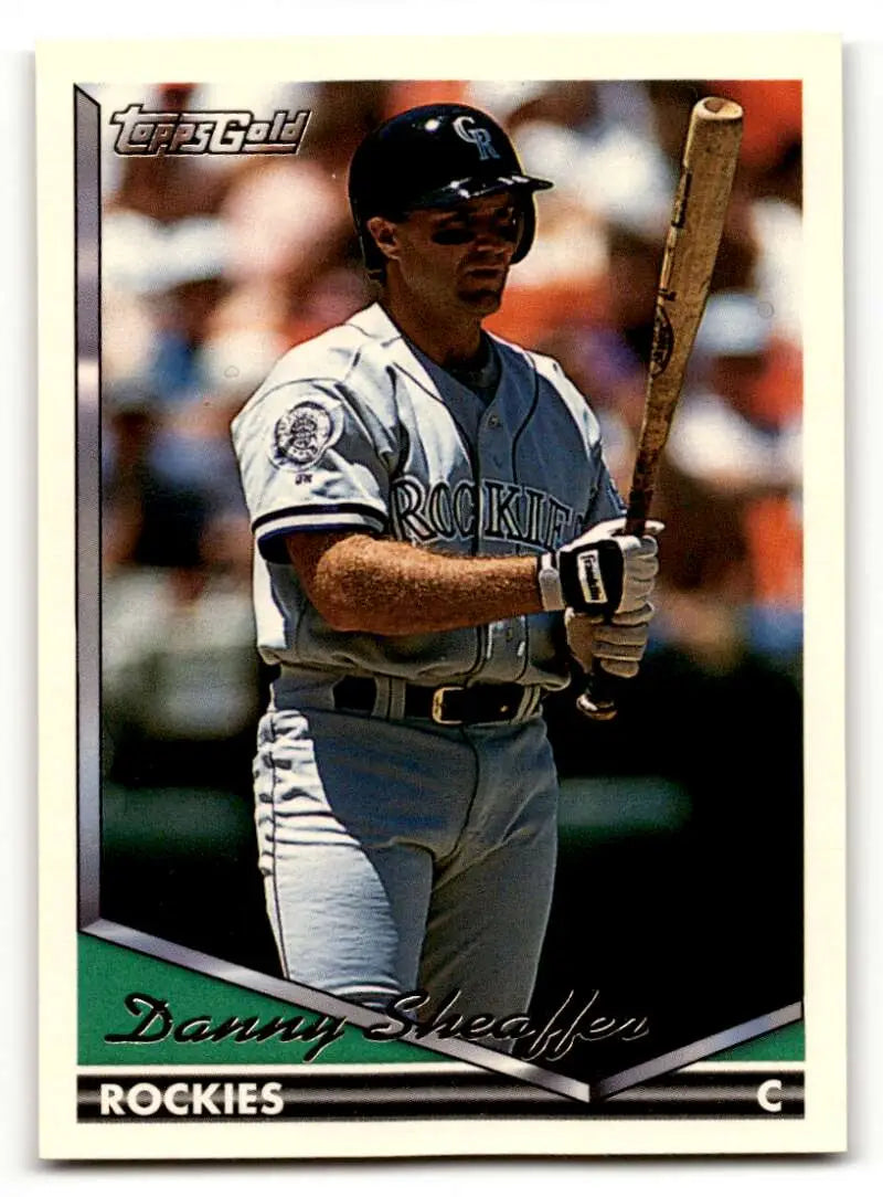 1994 Topps Gold #314 Danny Sheaffer Colorado Rockies Baseball Cards ID:59731