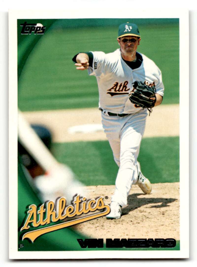 2010 Topps #422 Vin Mazzaro Oakland Athletics Baseball Cards EX/NM ID:59812