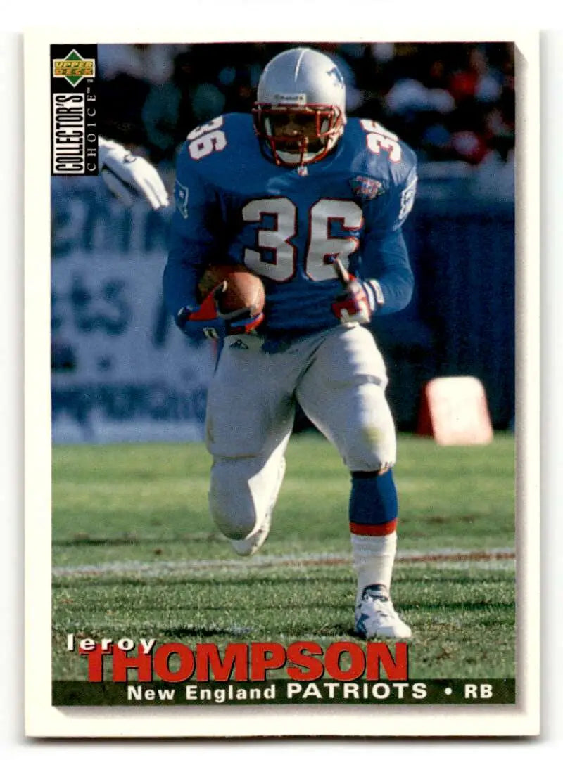 1995 Collector’s Choice #306 Leroy Thompson New England Patriots Foo ID:59890
