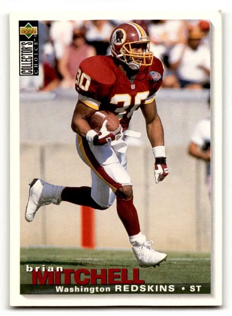 1995 Collector’s Choice #265 Brian Mitchell Washington Redskins Foot ID:59930