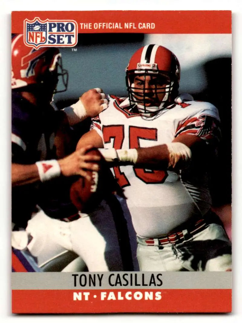 1990 Pro Set #31 Tony Casillas Atlanta Falcons Football Cards EX/NM ID:60052