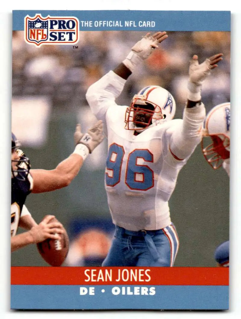 1990 Pro Set #512 Sean Jones Houston Oilers Football Cards EX/NM ID:60113